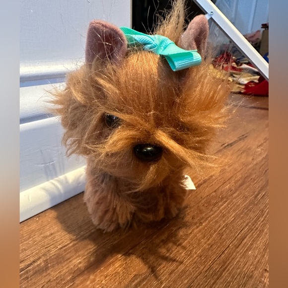 American Girl Toys American Girl Dog With Turquoise Bow Poshmark